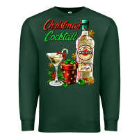 Sports Green christmas cocktail martini and gift Premium Sweatshirt - AdoDesignShop