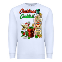 White christmas cocktail martini and gift Premium Sweatshirt - AdoDesignShop