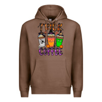 Chestnut trick or coffee Premium Hoodie - CowhideDigitalArt