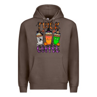 Coffee trick or coffee Premium Hoodie - CowhideDigitalArt