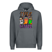 Rock trick or coffee Premium Hoodie - CowhideDigitalArt
