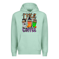 Seafoam trick or coffee Premium Hoodie - CowhideDigitalArt