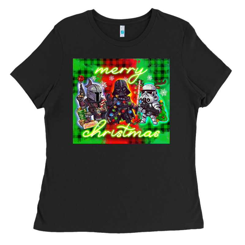Merry Christmas Gnomies Ladies Tee by CowGirlArtShop | Teevron