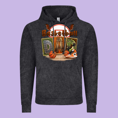 Basketball Dad Vintage Hoodie Designed By Fadigitalartstudio