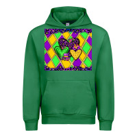 Emerald mardi gras hearts Urban Hoodie - JahusDesignShop