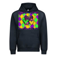 Navy mardi gras hearts Urban Hoodie - JahusDesignShop