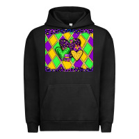 Mardi Gras Hearts Urban Hoodie | Teevron