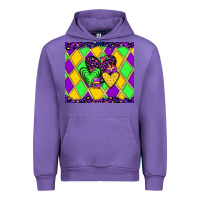 Tulip mardi gras hearts Urban Hoodie - JahusDesignShop