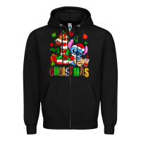 Black my first christmas stitch Zipper Hoodie - AdoDesignShop