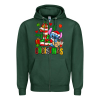 Sports Green my first christmas stitch Zipper Hoodie - AdoDesignShop