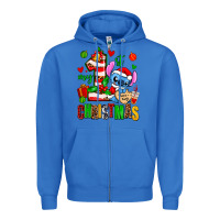True Royal my first christmas stitch Zipper Hoodie - AdoDesignShop