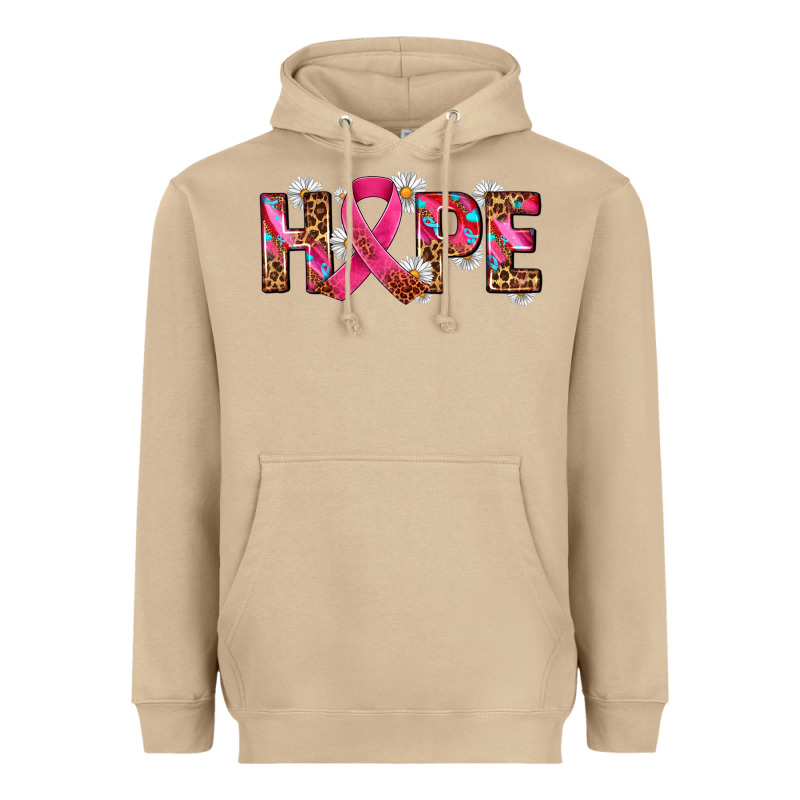 Hope And Cancer Ribbon Heavyweight Hoodie by AdoDesignShop | Teevron