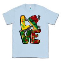 Dusty Blue love juneteenth Classic Tee - CowGirlArtShop