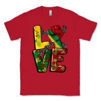 Red love juneteenth Classic Tee - CowGirlArtShop