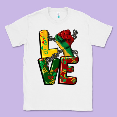 Love Juneteenth Classic Tee Designed By Cowgirlartshop