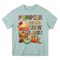 Arona Pumpkin spice livin' my best life Heavy Core Tee - NancyCooperArtShop