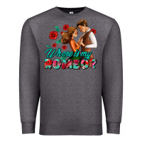 Charcoal Heather where is my romeo Premium Sweatshirt - AdoDesignShop