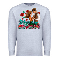 Heather Grey where is my romeo Premium Sweatshirt - AdoDesignShop