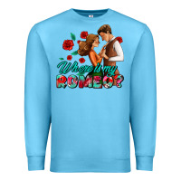 Ocean Blue where is my romeo Premium Sweatshirt - AdoDesignShop