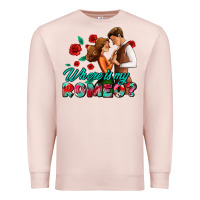 Pale Pink where is my romeo Premium Sweatshirt - AdoDesignShop