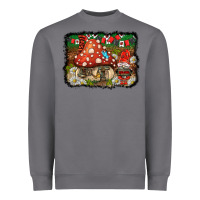Storm welcome ladybug gnome background Heavyweight Sweatshirt - BarkalooDesign