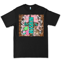 Black western he is risen with rabbit Premium Tee - TumblerDesignByShophia