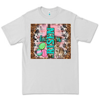 Dove Grey western he is risen with rabbit Premium Tee - TumblerDesignByShophia