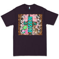 Plum western he is risen with rabbit Premium Tee - TumblerDesignByShophia