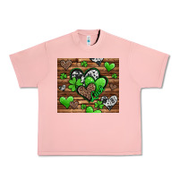 Salmon St. Patrick's Day hearts Urban Heavy Tee - Jasminsmagicworld