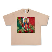 Burro Our Lady Of Guadalupe Mexican Flag Roses Cactus Urban Heavy Tee - FaDigitalArtStudio