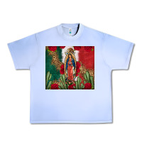Grape Ice Our Lady Of Guadalupe Mexican Flag Roses Cactus Urban Heavy Tee - FaDigitalArtStudio