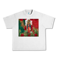 Lunar Rock Our Lady Of Guadalupe Mexican Flag Roses Cactus Urban Heavy Tee - FaDigitalArtStudio