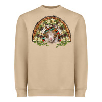 Mushroom merino wool ram lily rainbow Heavyweight Sweatshirt - BarkalooDesign