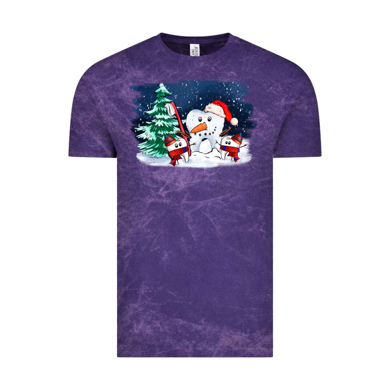 Teeth Snow Party Costom Ado Vintage Tee by OliviaCreatesArt | Teevron