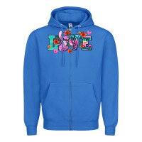 True Royal love stitch Zipper Hoodie - AdoDesignShop