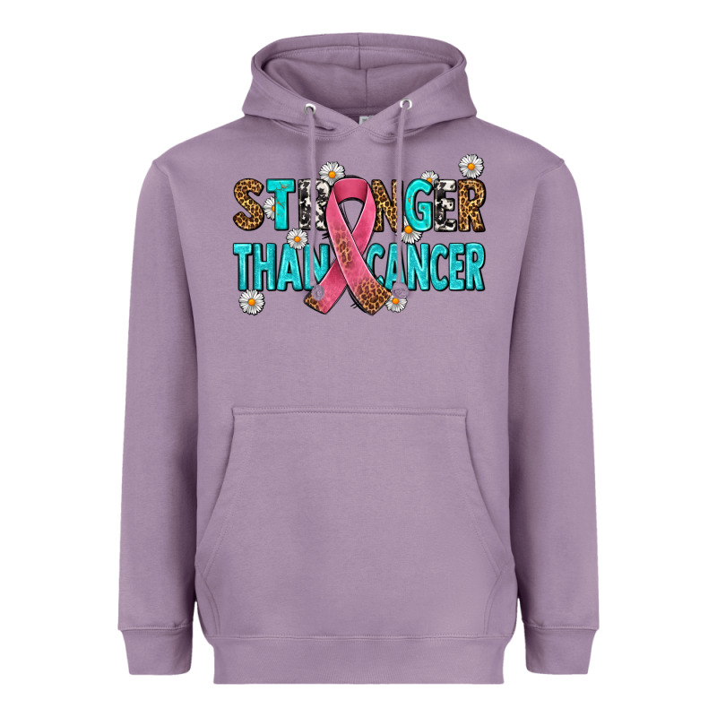 Stronger Than Cancer With Cancer Ribbon Heavyweight Hoodie by AdoDesignShop | Teevron