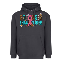 Smoke stronger than cancer with cancer ribbon Heavyweight Hoodie - AdoDesignShop