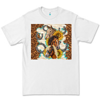 White horses with sunflowers Premium Tee - TumblerDesignByShophia
