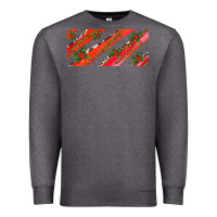 Charcoal Heather leopar and cowhide with mistletoe Premium Sweatshirt - AdoDesignShop