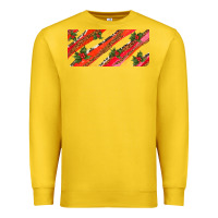 Lemon leopar and cowhide with mistletoe Premium Sweatshirt - AdoDesignShop