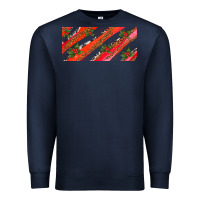 Navy leopar and cowhide with mistletoe Premium Sweatshirt - AdoDesignShop
