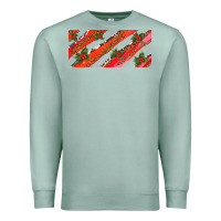 Seafoam leopar and cowhide with mistletoe Premium Sweatshirt - AdoDesignShop