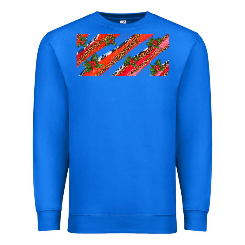 Leopar And Cowhide With Mistletoe Premium Sweatshirt by AdoDesignShop | Teevron