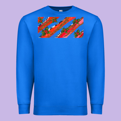 Leopar And Cowhide With Mistletoe Premium Sweatshirt Designed By Adodesignshop