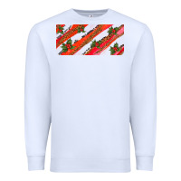 White leopar and cowhide with mistletoe Premium Sweatshirt - AdoDesignShop