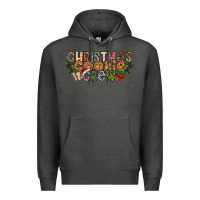 Charcoal Heather christmas cookie crew Premium Hoodie - CowhideDigitalArt