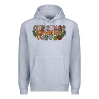 Heather Grey christmas cookie crew Premium Hoodie - CowhideDigitalArt