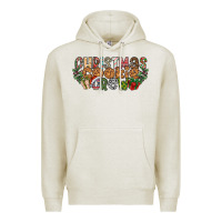 Oatmeal Heather christmas cookie crew Premium Hoodie - CowhideDigitalArt