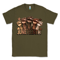 Army Green melanin juneteenth Classic Tee - CowGirlArtShop