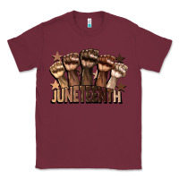 Burgundy melanin juneteenth Classic Tee - CowGirlArtShop